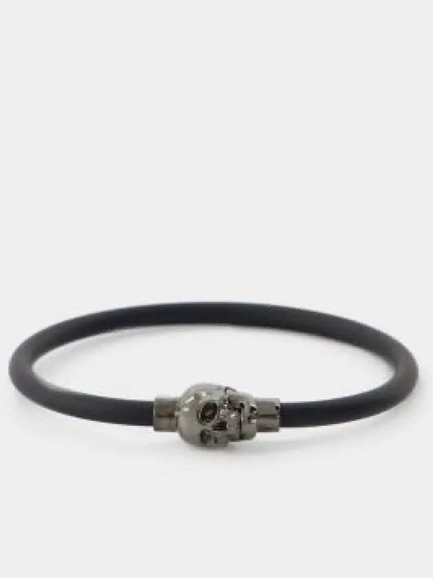 Skull Rubber Bracelet Black - ALEXANDER MCQUEEN - BALAAN 2