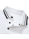 Golf Wear Brushed Pique Golf T-Shirt WB21FAMT02WH White - WHITEBALL - BALAAN 5