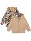 Check Zip-Up Hoodie Beige - BURBERRY - BALAAN 3