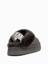 Australia Ozwear UGG Slippers High Heel Winter Fur Shoes Indoor OZ114 Gray - OZWEAR UGG - BALAAN 5