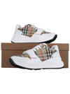 Ramsey Vintage Check Velcro Low Top Sneakers White Beige - BURBERRY - BALAAN 11