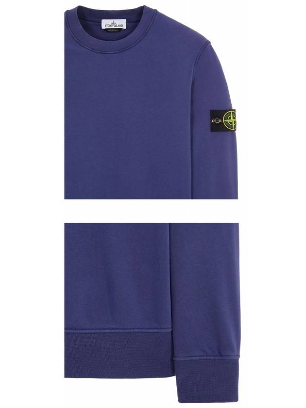 Wappen Patch Crew Neck Sweatshirt Dark Blue - STONE ISLAND - BALAAN 6