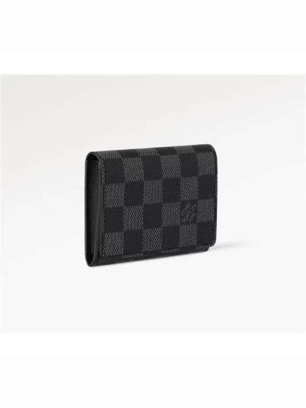 Damier Envelope Business Card Wallet Graphite - LOUIS VUITTON - BALAAN 4