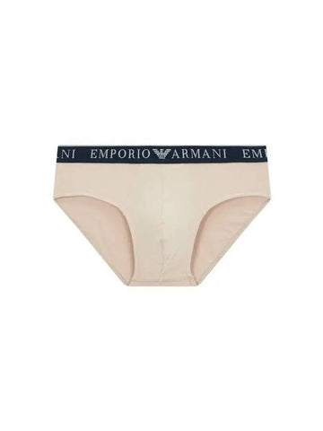 UNDERWEAR Men s Embossed Logo Banding Cotton Briefs Beige 270611 - EMPORIO ARMANI - BALAAN 1