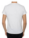 Logo Print Round Neck Short Sleeve T-Shirt White - BALMAIN - BALAAN.