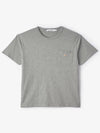 Baby Fox Patch Pocket Short Sleeve T-Shirt Grey Melange - MAISON KITSUNE - BALAAN 2