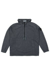 Brushed Cotton Anorak Lead Grey - STONE ISLAND - BALAAN 1