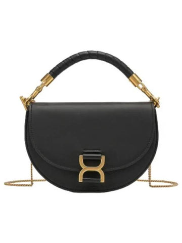 Marci Chain Flap Tote Bag Black Handbag - CHLOE - BALAAN 1