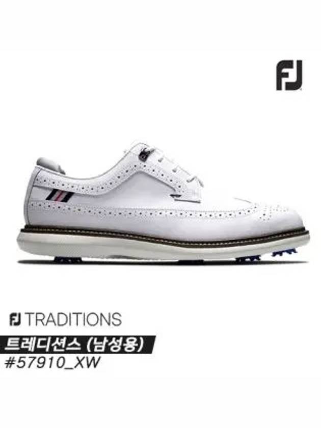 Men's Traditions Golf Shoes Low Top Sneakers White - FOOTJOY - BALAAN 4