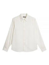 Comfort Tencel Slim Long Sleeve Shirt Cloud White - J.LINDEBERG - BALAAN 2