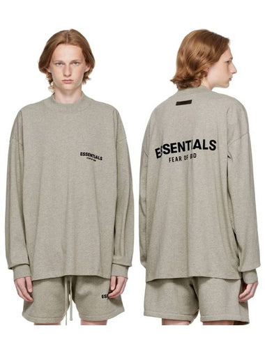 long sleeve tshirt gray - FEAR OF GOD ESSENTIALS - BALAAN 1