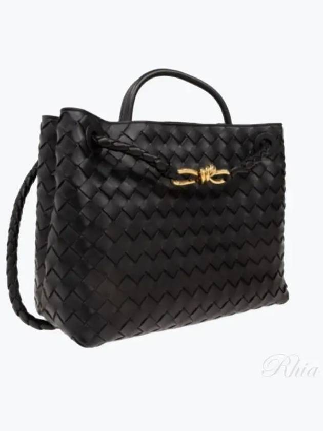 BOTTEGA VENETA Andiamo Medium Tote Bag Black 766016 VCPP1 1139 - BOTTEGA VENETA - BALAAN