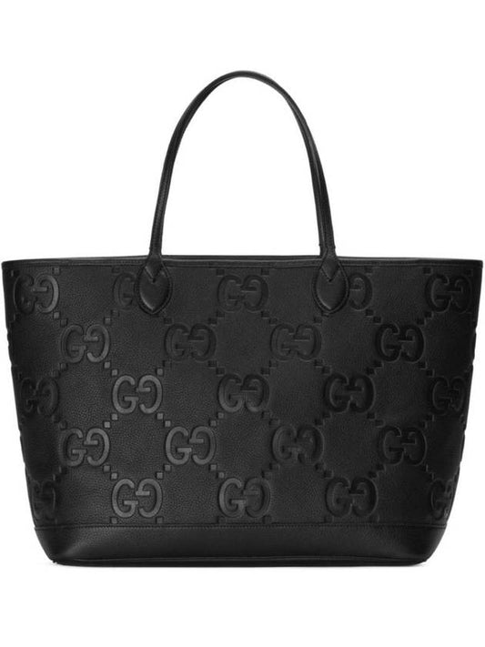 Jumbo GG Large Tote Bag Black - GUCCI - BALAAN 1