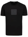 Cotton Short Sleeve T-Shirt Black - CP COMPANY - BALAAN 1