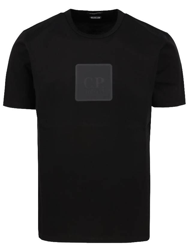 Cotton Short Sleeve T-Shirt Black - CP COMPANY - BALAAN 1