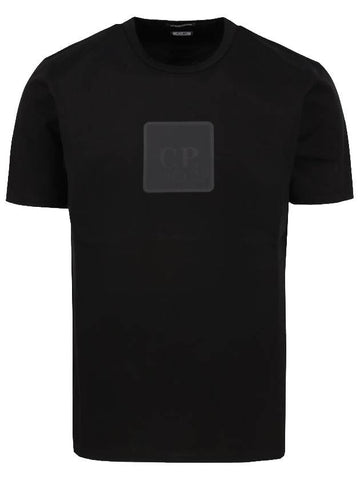 Cotton Short Sleeve T-Shirt Black - CP COMPANY - BALAAN 1