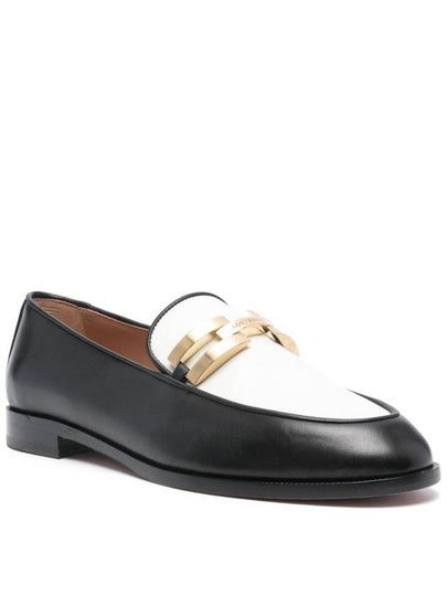 AQUAZZURA GRAIN LEATHER LOAFERS - AQUAZZURA - BALAAN 2