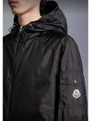 Etiache Rain Hooded Zip Up Black - MONCLER - BALAAN 6