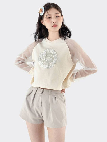 A Royal Robe Jeogory Long Slevee T Shirt Ivory - TEENYTIGER - BALAAN 2