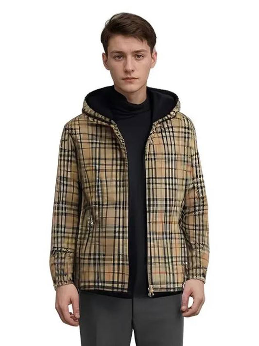 Reversible Vintage Check Hooded Jacket Archive Beige - BURBERRY - BALAAN 2