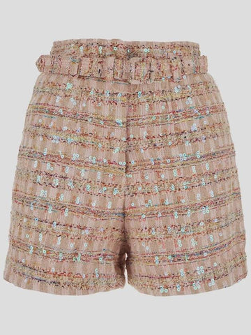 Self-Portrait Sequin Boucle Shorts - SELF PORTRAIT - BALAAN 1