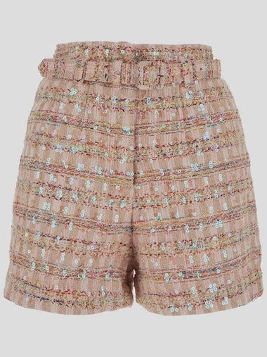 Self-Portrait Sequin Boucle Shorts - SELF PORTRAIT - BALAAN 1