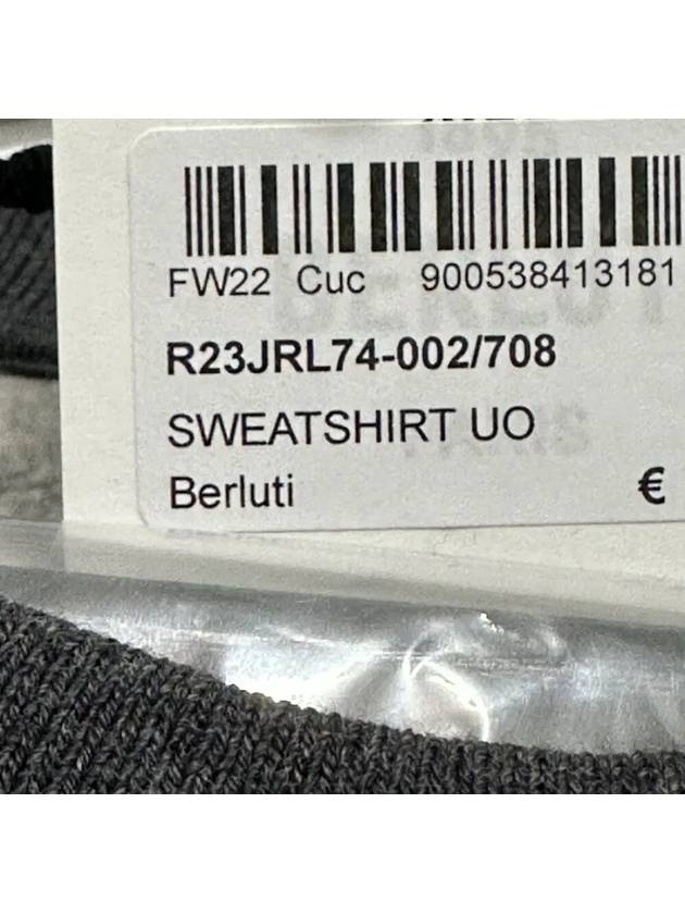 R23JRL74 002708 Scritto embroidery sweatshirt gray - BERLUTI - BALAAN 4