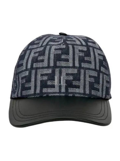 FF Jacquard Denim Ball Cap Dark Blue - FENDI - BALAAN 2