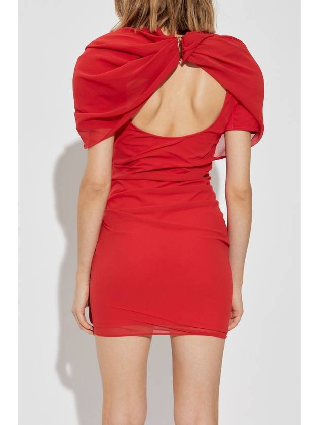 Jacquemus Dress With Shoulder Pads, Women's, Red - JACQUEMUS - BALAAN 4