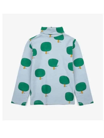 Green Tree Turtleneck T Shirt 223AC023 400 Italian Kids - BOBO CHOSES - BALAAN 1