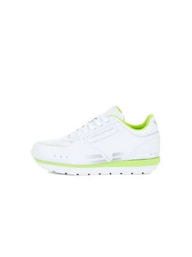 Women s Logo Trimmed Leather Sneakers White 270409 - EMPORIO ARMANI - BALAAN 1