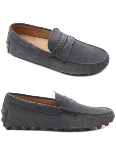 Gommino Bubble Suede Driving Shoes Grey - TOD'S - BALAAN 2