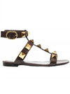 Roman studded leather sandals - VALENTINO - BALAAN.