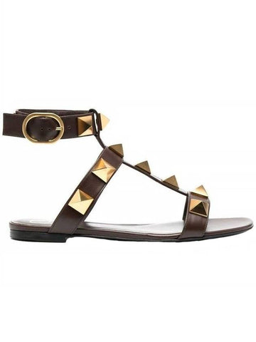 Roman studded leather sandals - VALENTINO - BALAAN.