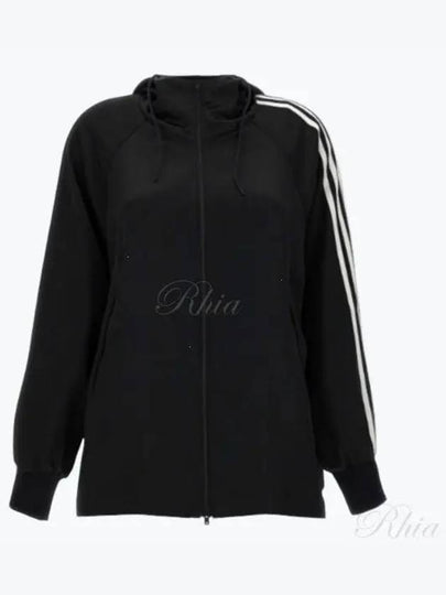 Tech Silk Zip Hoodie Black - Y-3 - BALAAN 2