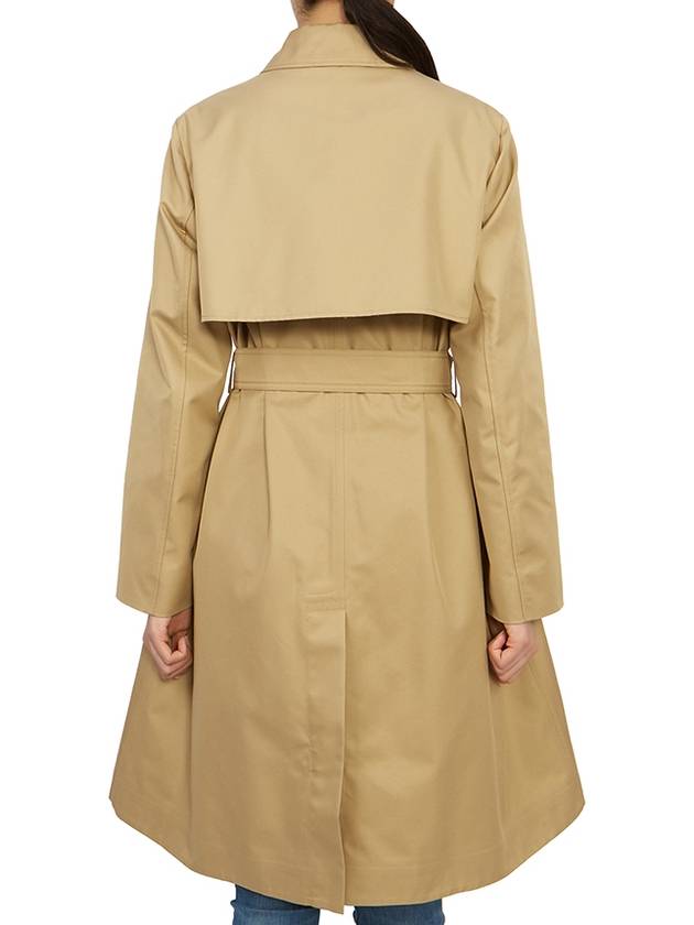 Vanda Belted Cotton Trench Coat Beige - MAX MARA - BALAAN 7