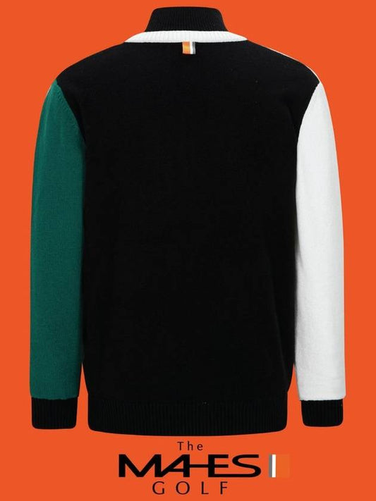 Logo Knit Sweater White Orange Label Homme Stretch Lining Windproof Knit GN30403 - MAHES - BALAAN 2