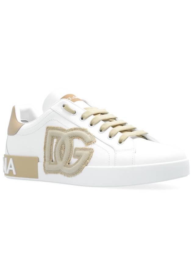 Portofino Leather Low Top Sneakers White - DOLCE&GABBANA - BALAAN 5