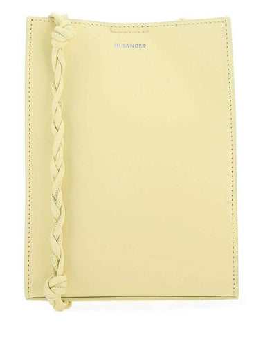 Women's Tangle Small Leather Shoulder Bag Lemon - JIL SANDER - BALAAN 1