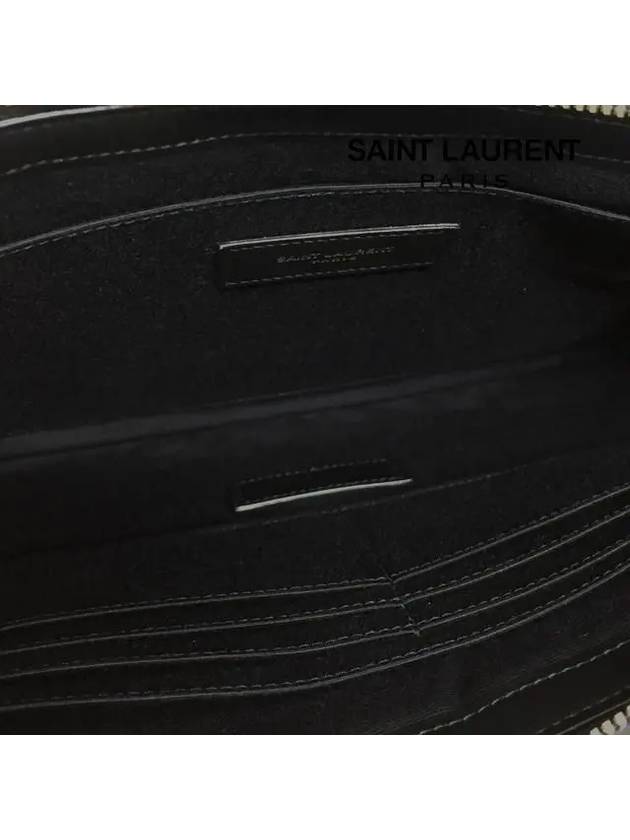 Gold Monogram Matelasse Clutch Bag Black - SAINT LAURENT - BALAAN 7