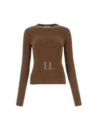 Omelia Cashmere Knit Top Brown - MAX MARA - BALAAN 2