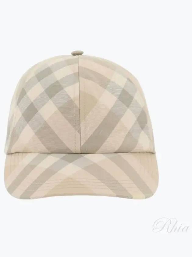 Check Ball Cap Beige - BURBERRY - BALAAN 2