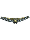 Gold Crystal Lion Head Choker - GUCCI - BALAAN 1