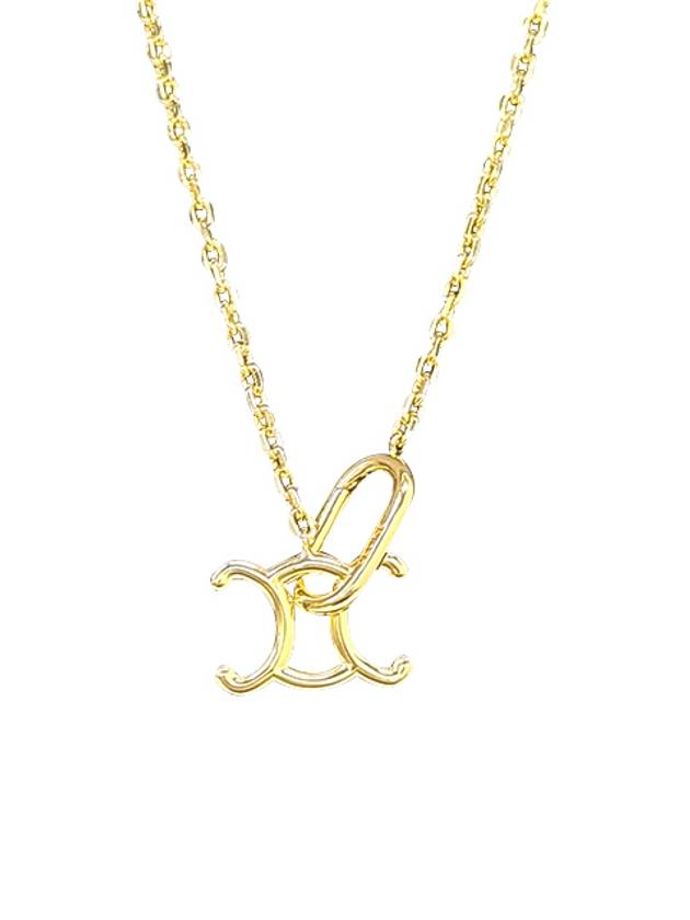 Triomphe Lock Necklace Gold - CELINE - BALAAN 2