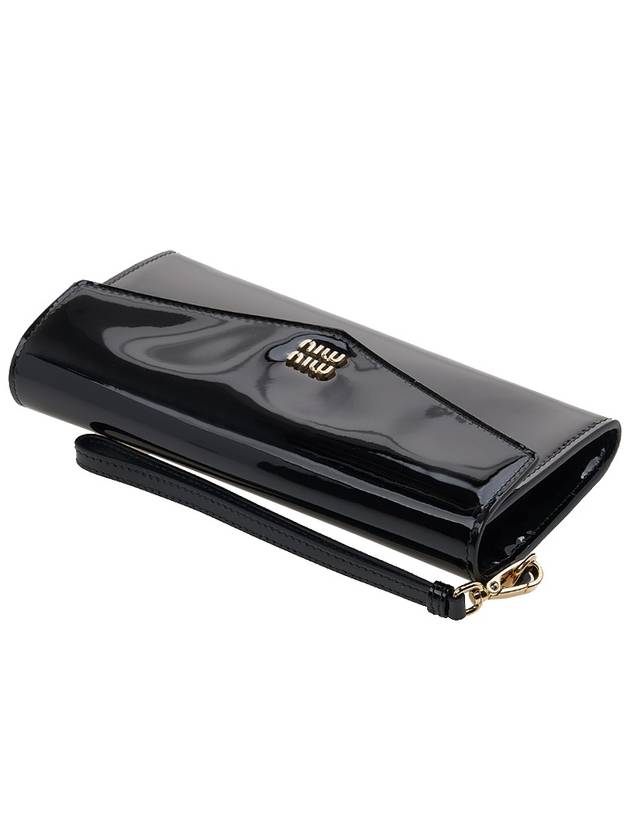 Patent Leather Long Wallet Black - MIU MIU - BALAAN 5