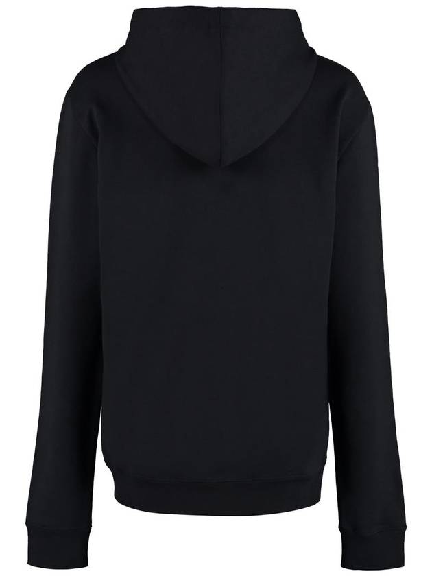 Signature Logo Hooded Top Black - SAINT LAURENT - BALAAN 3