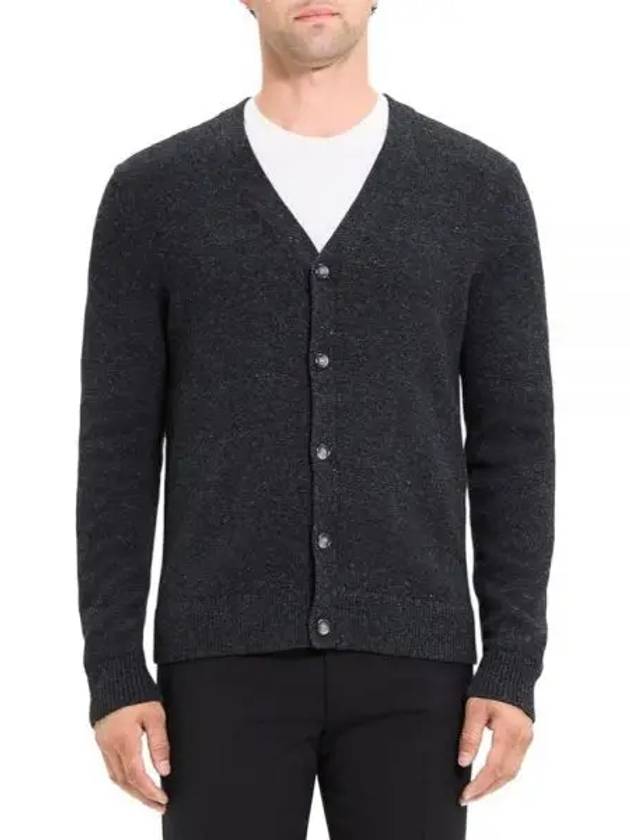 V-Neck Cardigan Black - THEORY - BALAAN 2