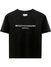 Front Seoul Logo Short Sleeve T-Shirt Black - WOOYOUNGMI - BALAAN 2