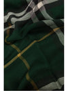 Check Print Wool Scarf Green - BURBERRY - BALAAN 5