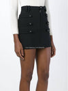 Women's Button Strap Point HLine Skirt JU046415H013I 01BK - ISABEL MARANT - BALAAN 7